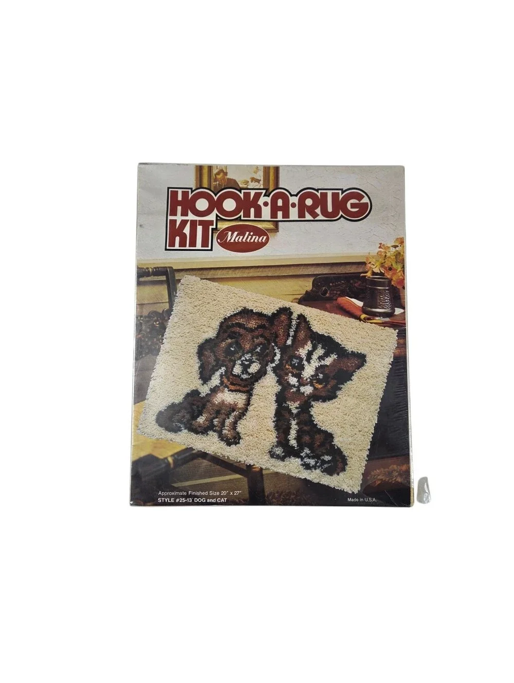 Malina Hook-a-Rug Kit 25-13 Dog & Cat